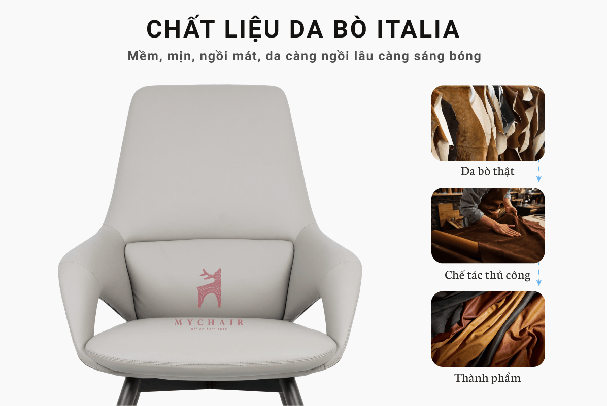 Ghế Phòng Họp Da Cao Cấp Nhập Khẩu MyChair FA013C