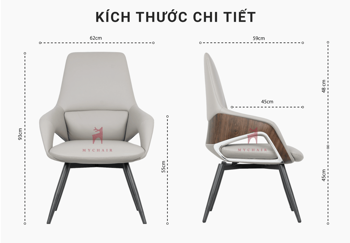 Ghế Phòng Họp Da Cao Cấp Nhập Khẩu MyChair FA013C