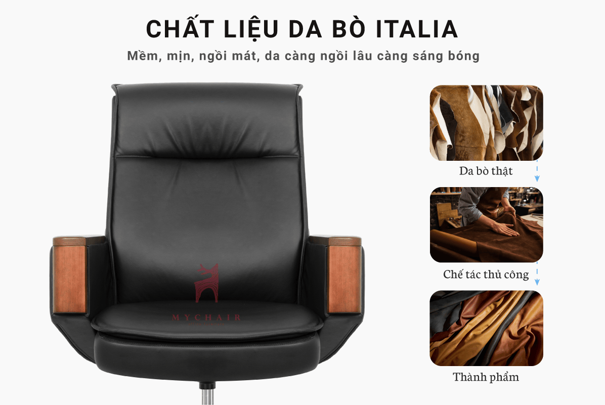 Ghế Phòng Họp Da Cao Cấp Nhập Khẩu MyChair NO056C