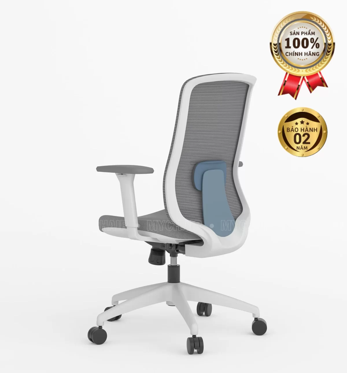 Ghế Xoay Lưới Nỉ Cao Cấp Nhập Khẩu MyChair FM112BW