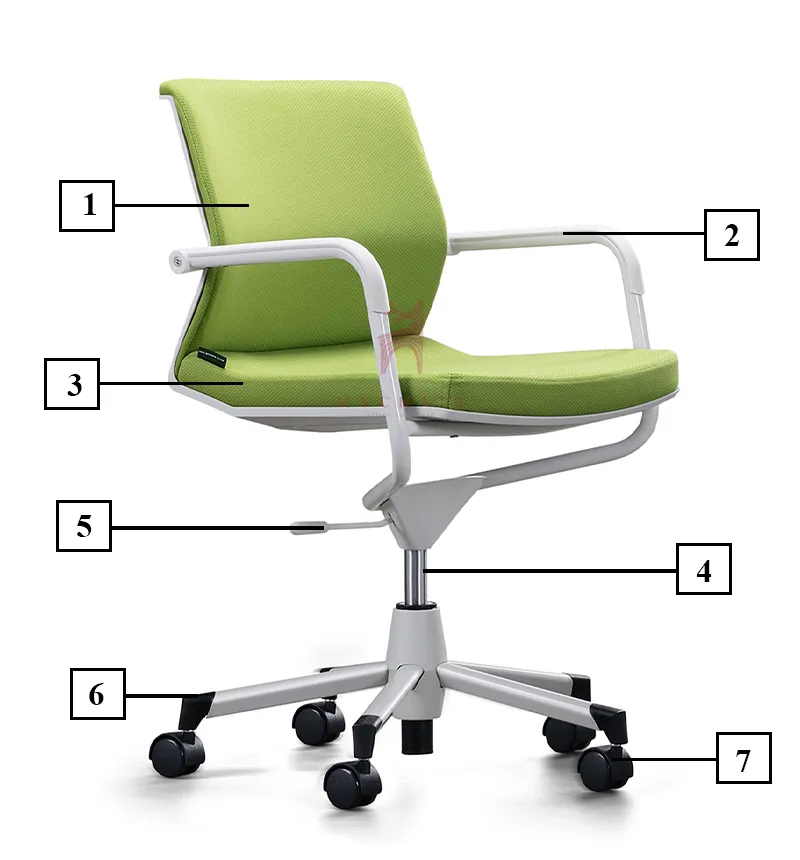 Ghế Xoay Lưới Nỉ Cao Cấp Nhập Khẩu MyChair FM763B Ghế Xoay Lưới Nỉ Cao Cấp Nhập Khẩu MyChair FM763B