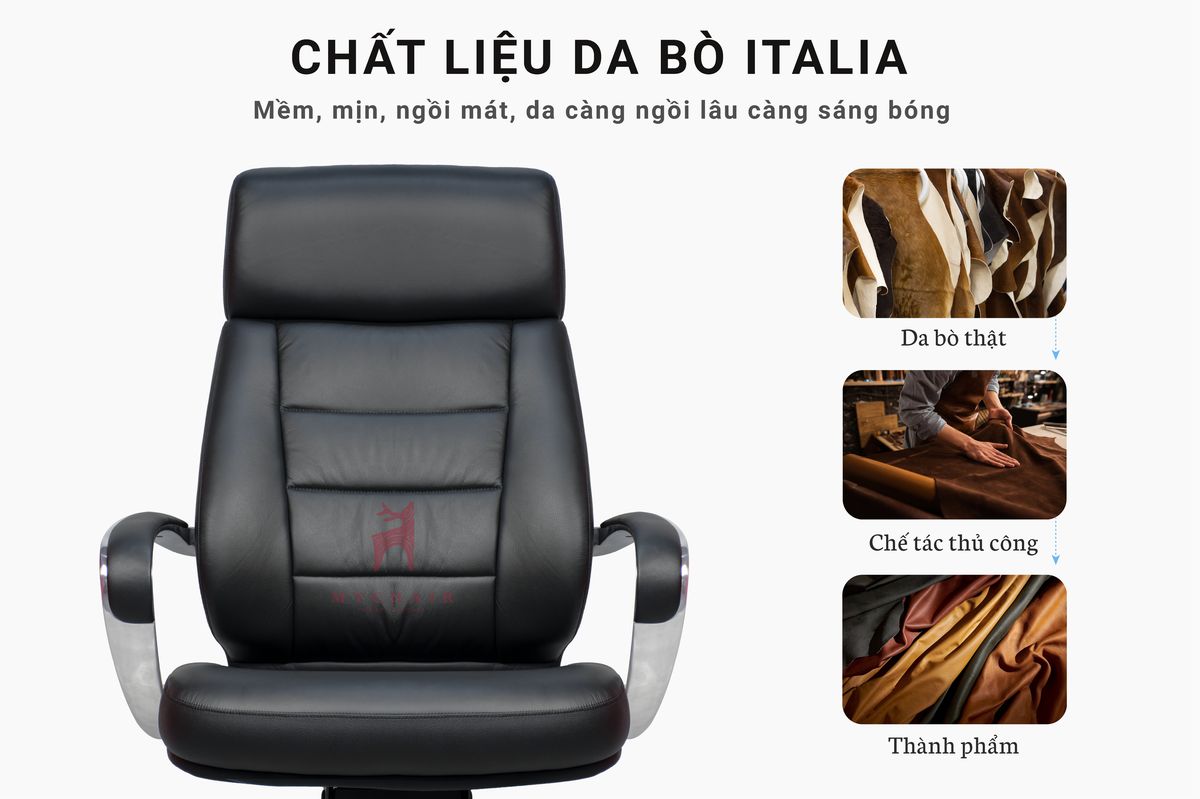 Ghế Giám Đốc Da Cao Cấp Nhập Khẩu MyChair MO612A Ghế Giám Đốc Da Cao Cấp Nhập Khẩu MyChair MO612A
