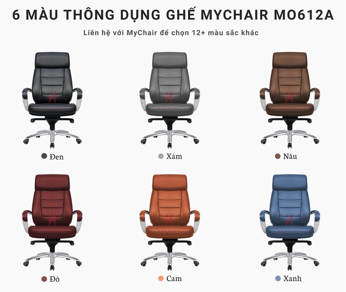 Ghế Giám Đốc Da Cao Cấp Nhập Khẩu MyChair MO612A Ghế Giám Đốc Da Cao Cấp Nhập Khẩu MyChair MO612A