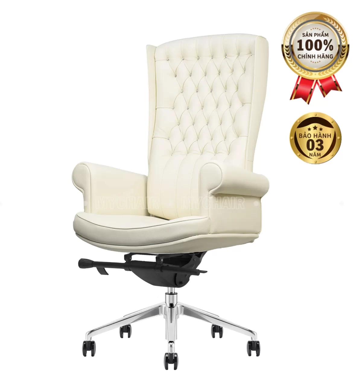 Ghế Giám Đốc Da MyChair NO31A Màu Trắng Cao Cấp