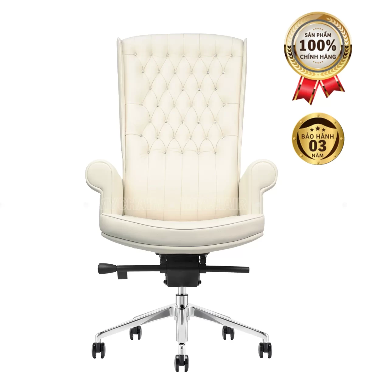 Ghế Giám Đốc Da MyChair NO31A Màu Trắng Cao Cấp