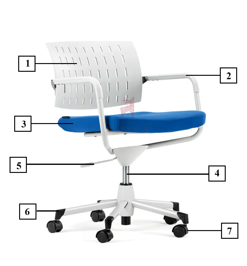 Ghế Xoay Lưới Nỉ Cao Cấp Nhập Khẩu MyChair FM799B