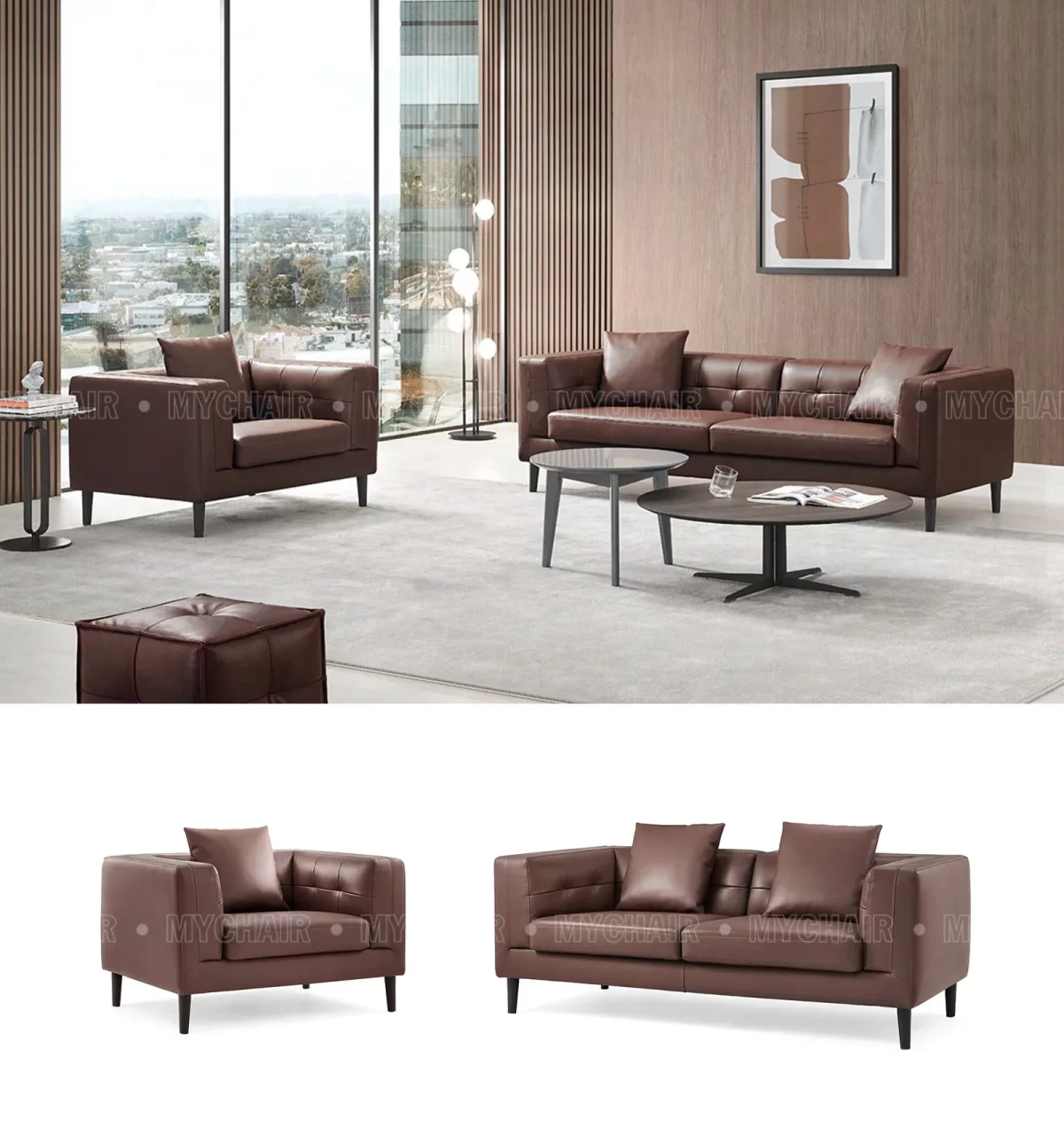 Bộ Sofa Da Cao Cấp Nhập Khẩu MyChair SF019