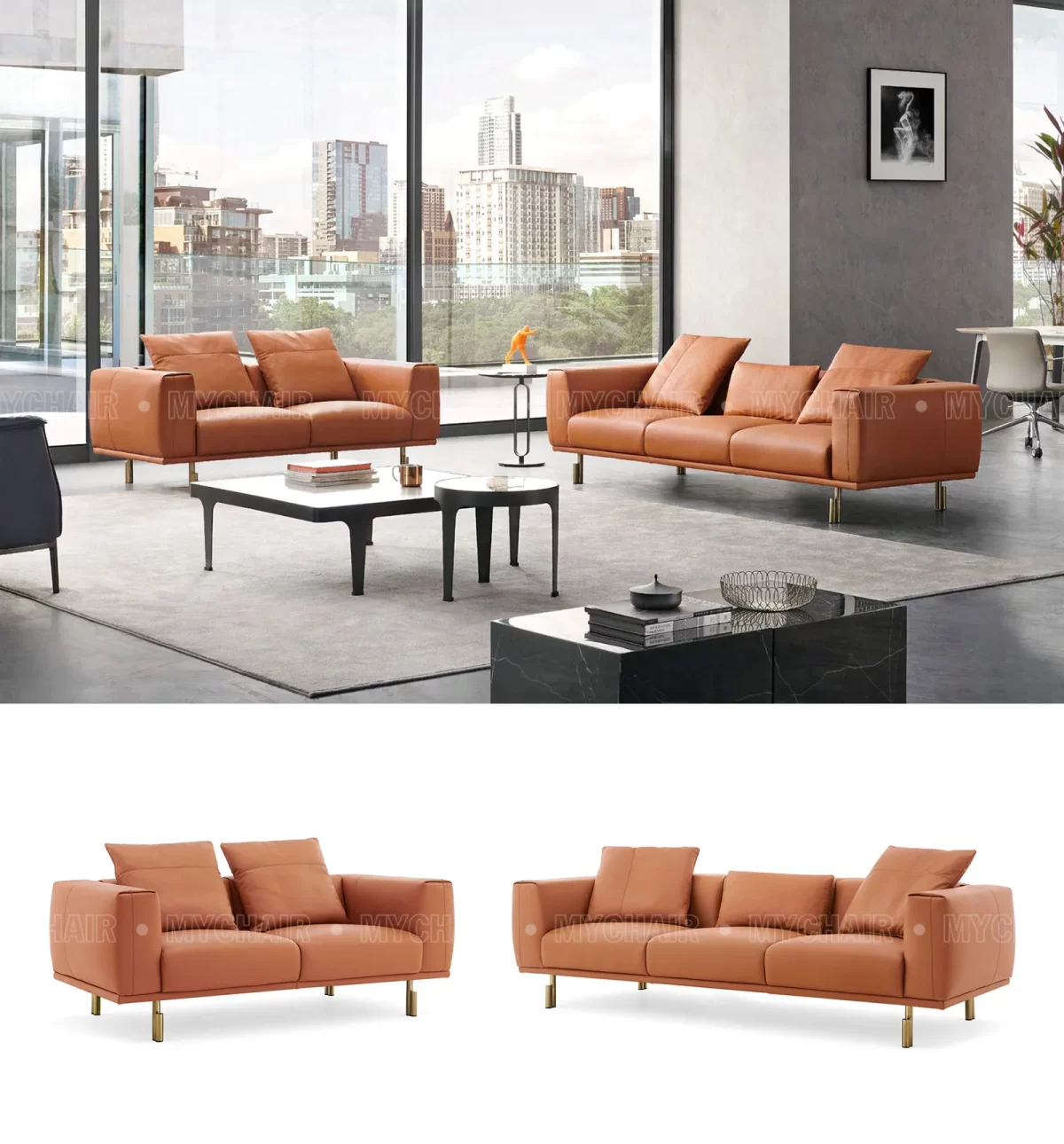 Bộ Sofa Da Cao Cấp Nhập Khẩu MyChair SF029