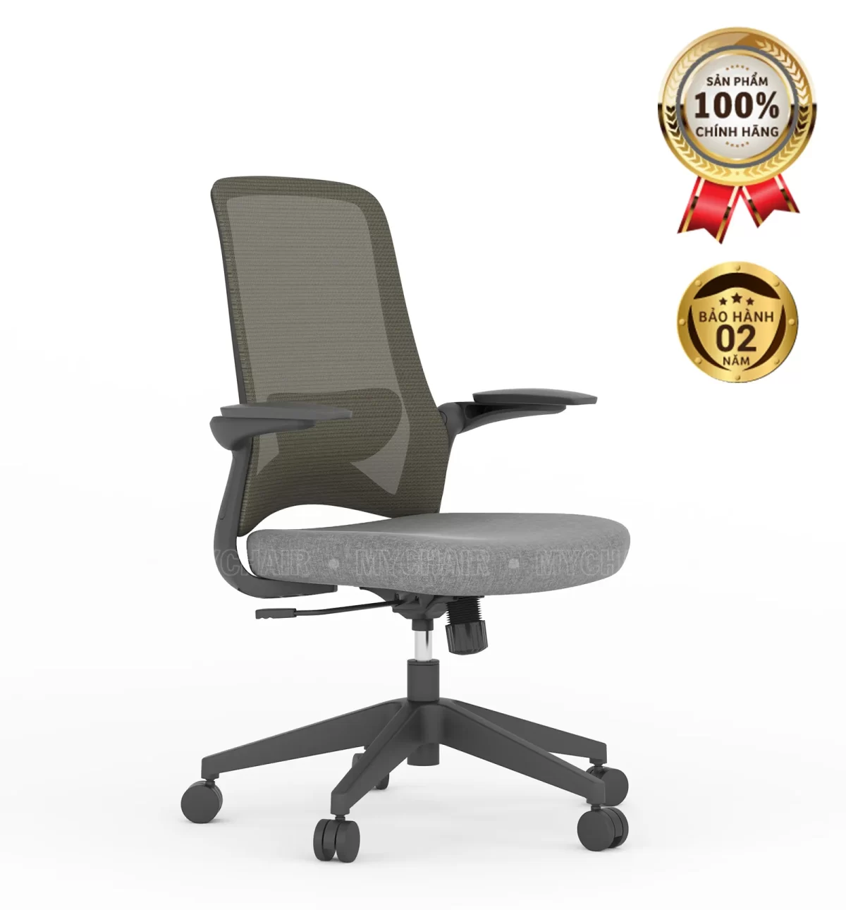 Ghế Xoay Lưới Nỉ Cao Cấp Nhập Khẩu MyChair FM121BB