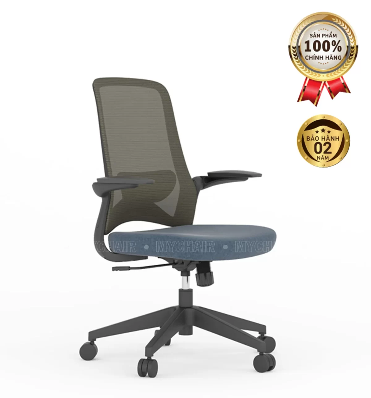 Ghế Xoay Lưới Nỉ Cao Cấp Nhập Khẩu MyChair FM121BB