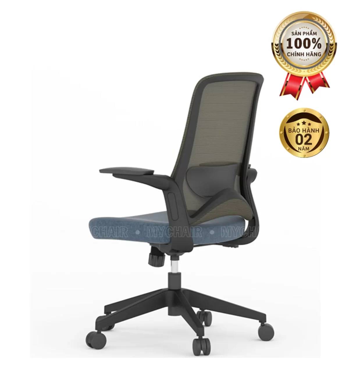 Ghế Xoay Lưới Nỉ Cao Cấp Nhập Khẩu MyChair FM121BB
