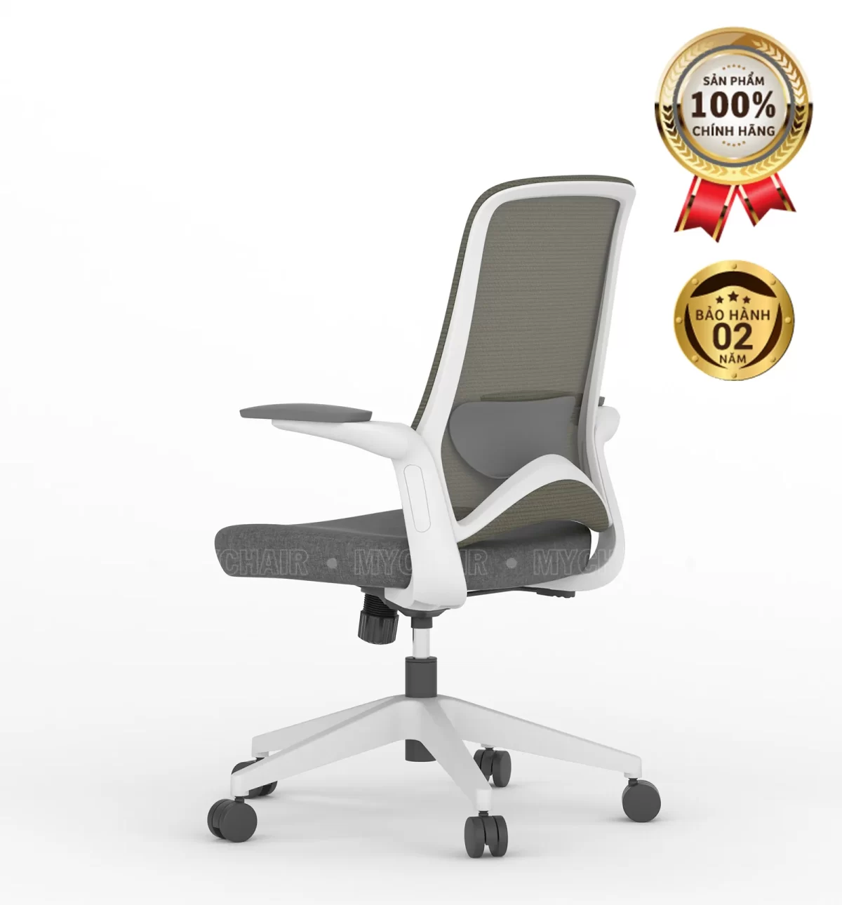Ghế Xoay Lưới Nỉ Cao Cấp Nhập Khẩu MyChair FM121BW