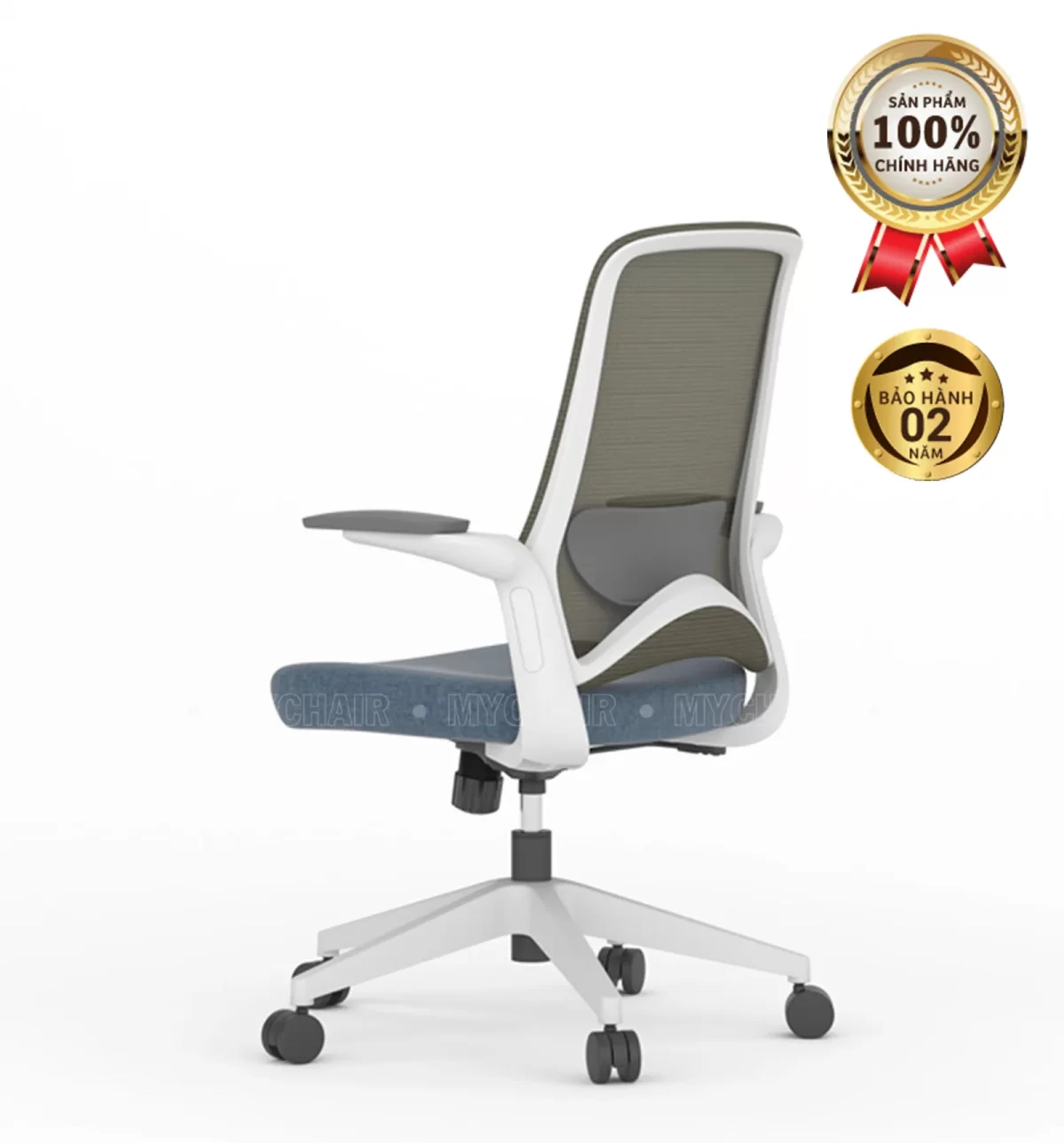 Ghế Xoay Lưới Nỉ Cao Cấp Nhập Khẩu MyChair FM121BW