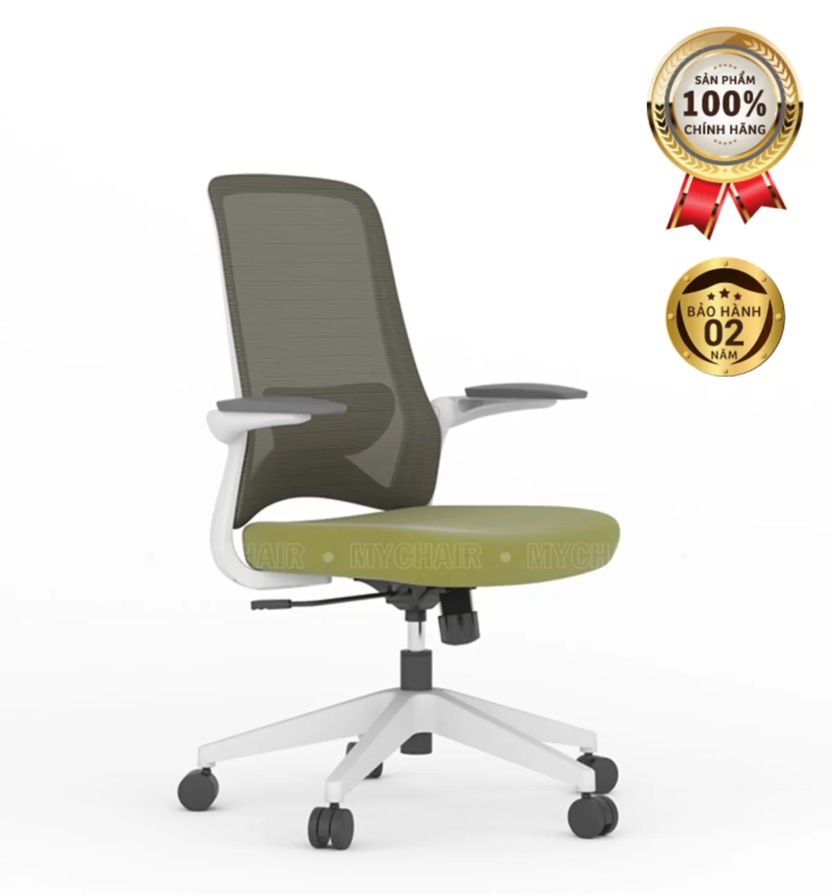 Ghế Xoay Lưới Nỉ Cao Cấp Nhập Khẩu MyChair FM121BW