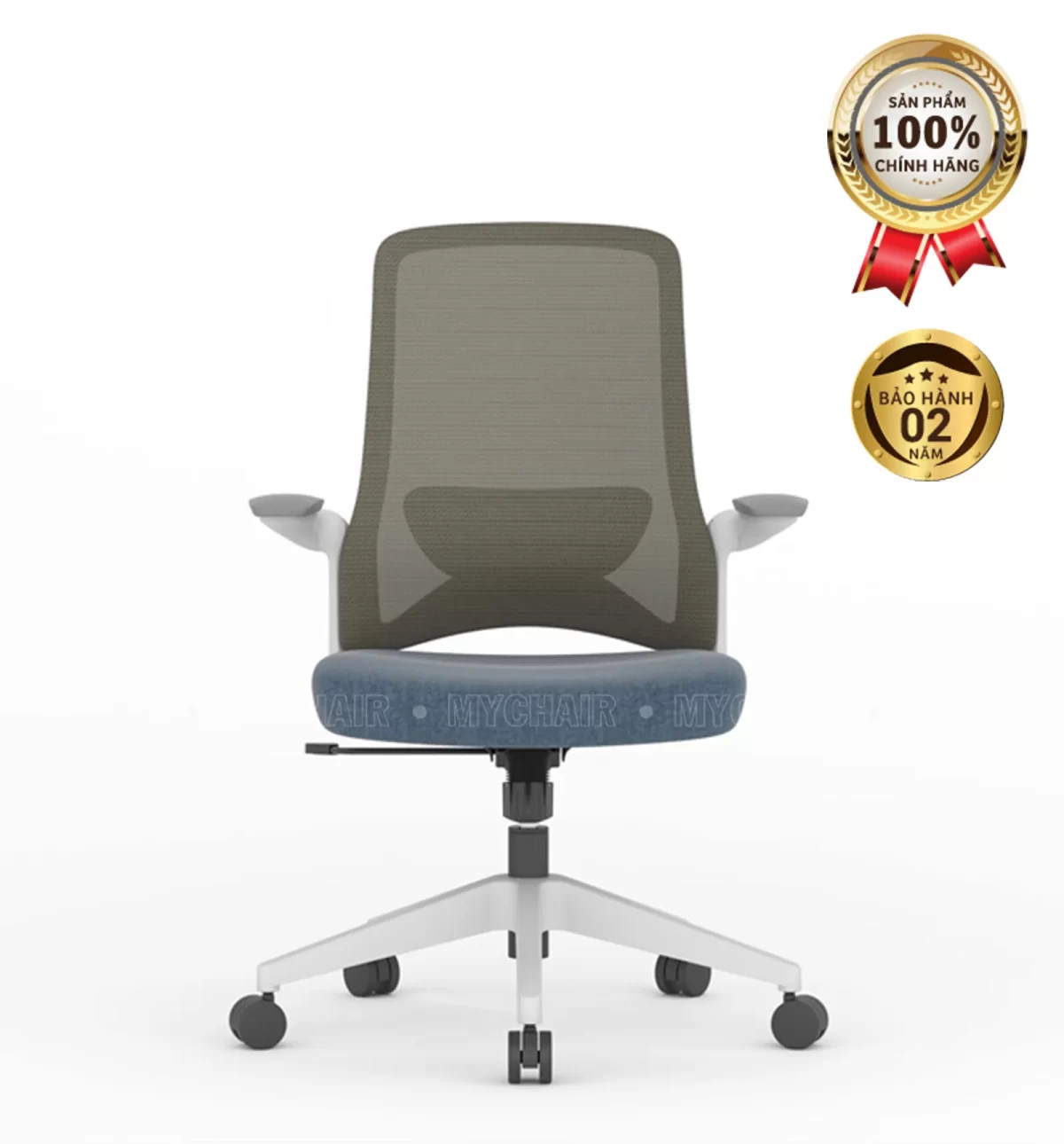Ghế Xoay Lưới Nỉ Cao Cấp Nhập Khẩu MyChair FM121BW