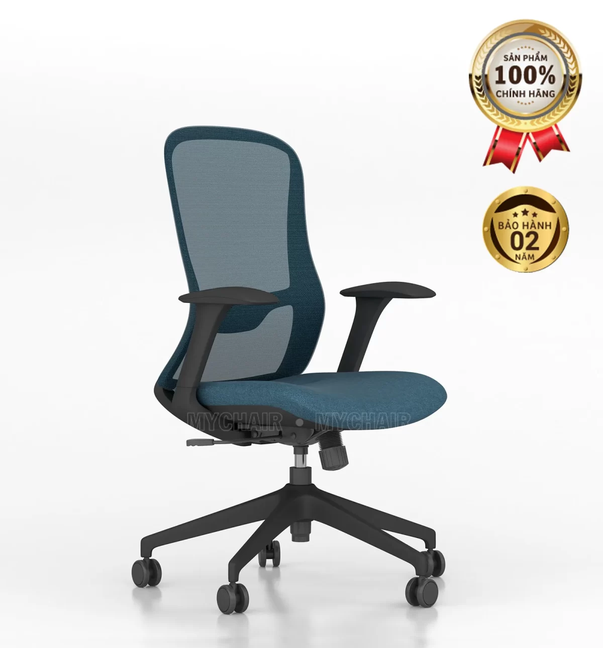 Ghế Xoay Lưới Nỉ Cao Cấp Nhập Khẩu MyChair FM114BB-1