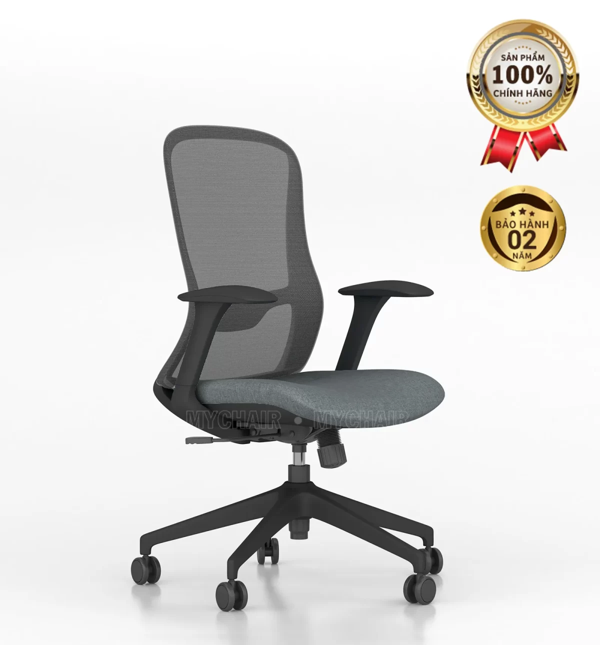 Ghế Xoay Lưới Nỉ Cao Cấp Nhập Khẩu MyChair FM114BB-1