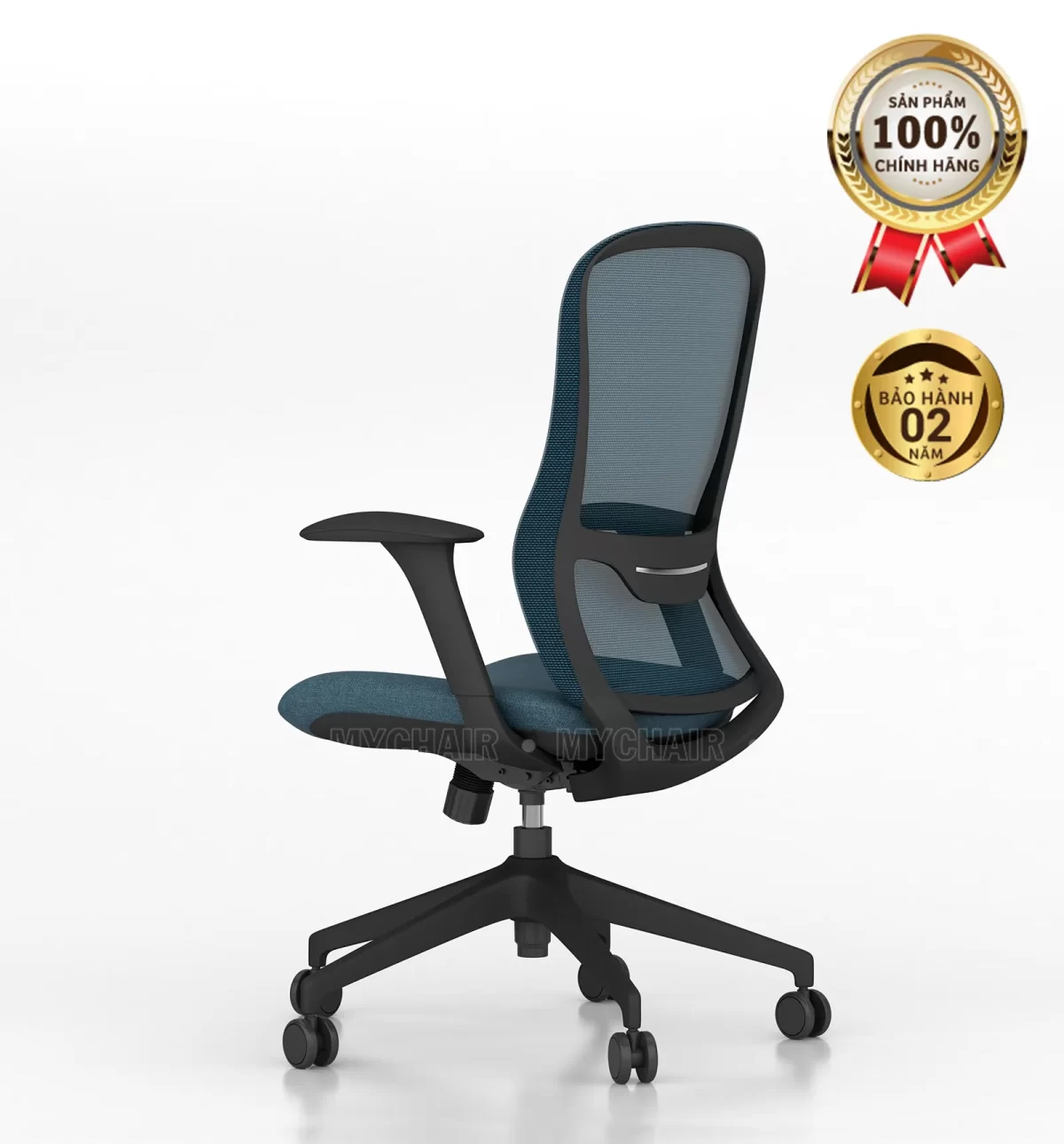 Ghế Xoay Lưới Nỉ Cao Cấp Nhập Khẩu MyChair FM114BB-1