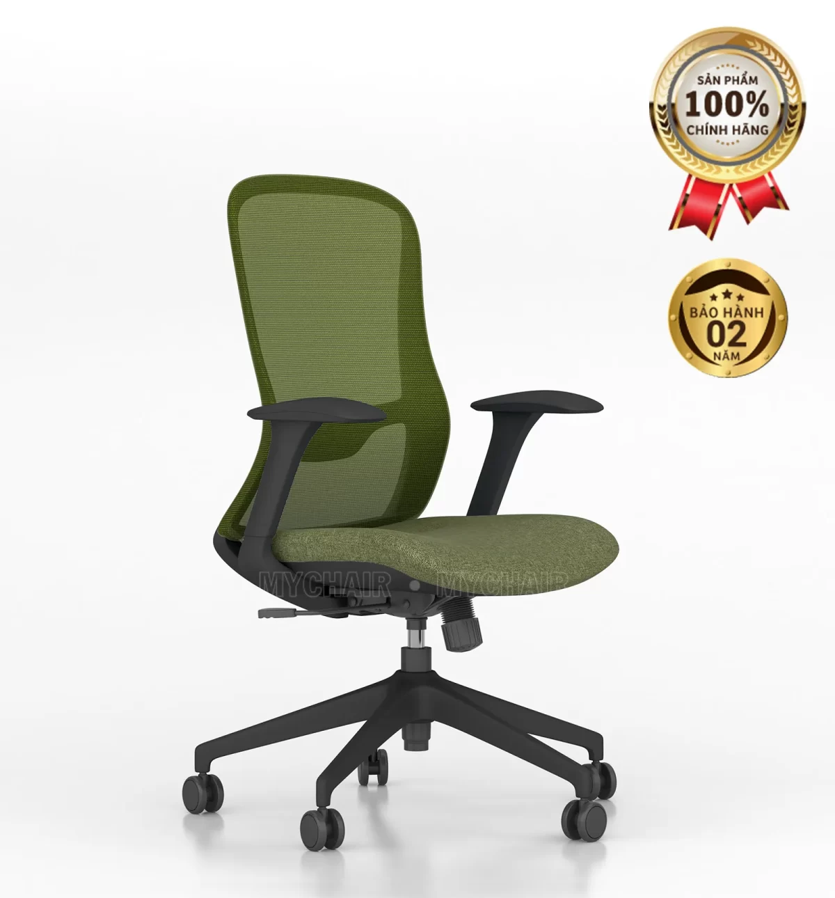 Ghế Xoay Lưới Nỉ Cao Cấp Nhập Khẩu MyChair FM114BB-1