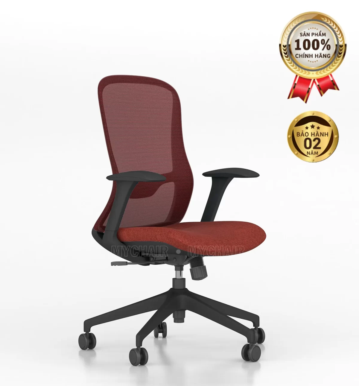 Ghế Xoay Lưới Nỉ Cao Cấp Nhập Khẩu MyChair FM114BB-1