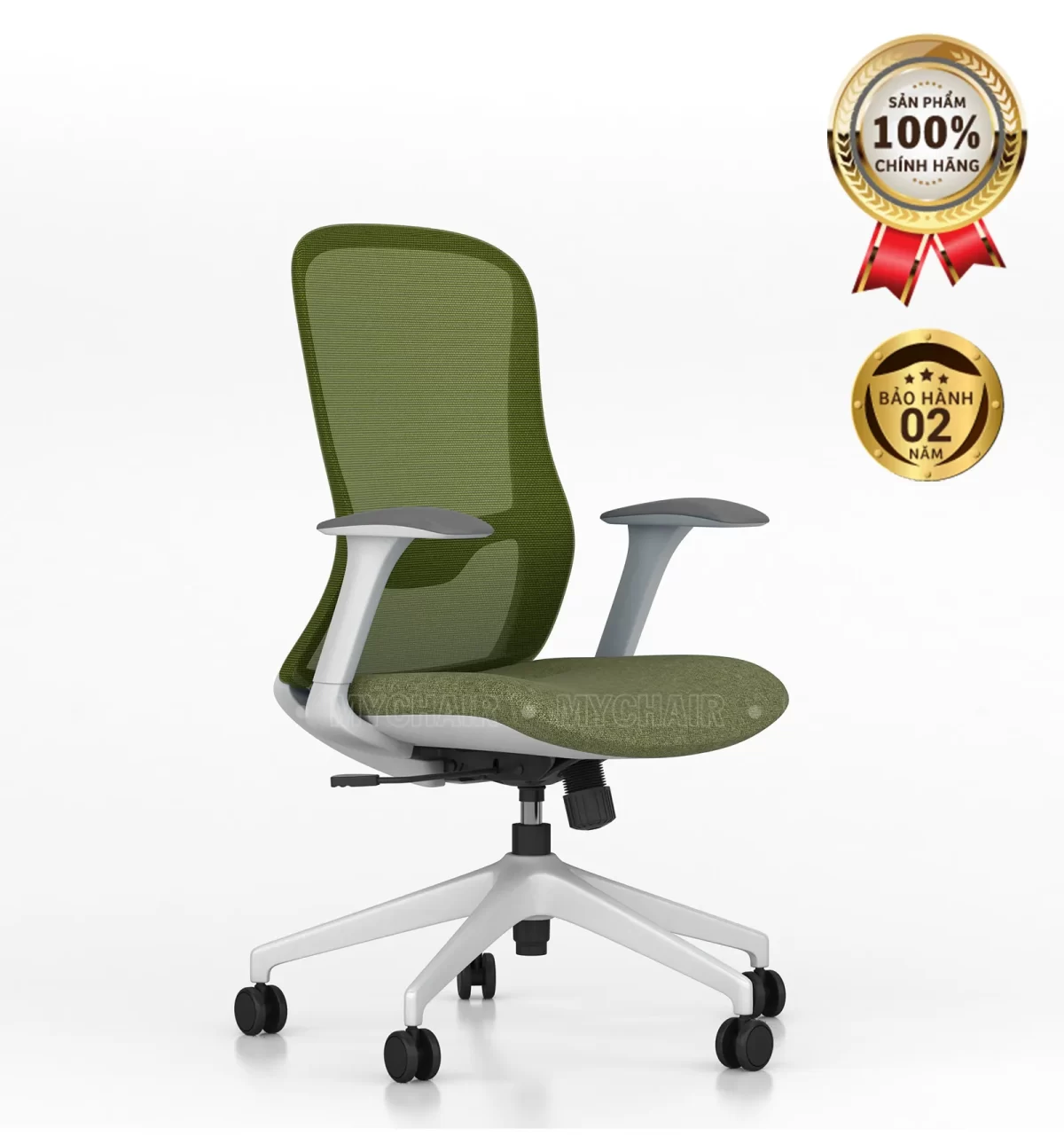 Ghế Xoay Lưới Nỉ Cao Cấp Nhập Khẩu MyChair FM114BW-1