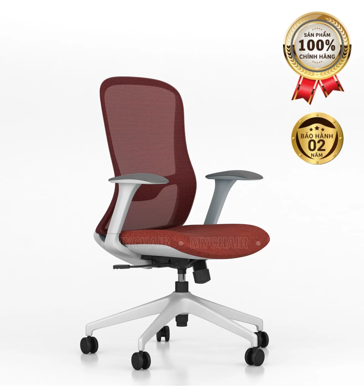 Ghế Xoay Lưới Nỉ Cao Cấp Nhập Khẩu MyChair FM114BW-1