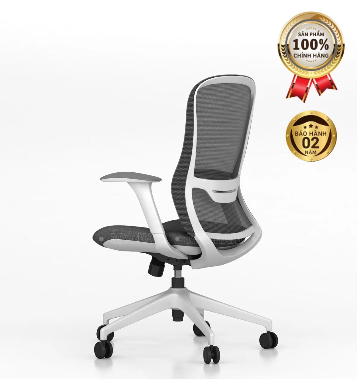 Ghế Xoay Lưới Nỉ Cao Cấp Nhập Khẩu MyChair FM114BW-1
