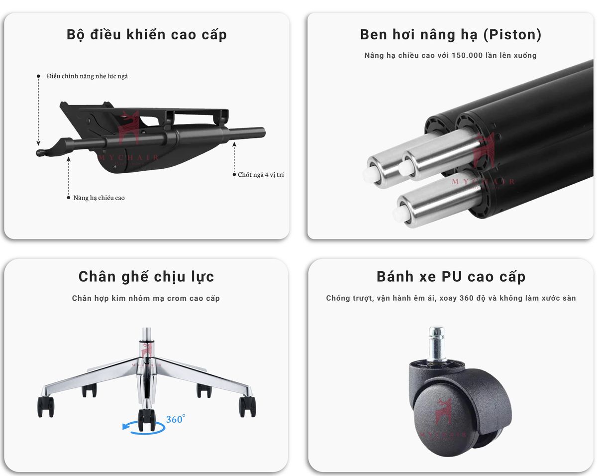 Ghế Giám Đốc Da Cao Cấp Nhập Khẩu MyChair FA11F Ghế Giám Đốc Da Cao Cấp Nhập Khẩu MyChair FA11F