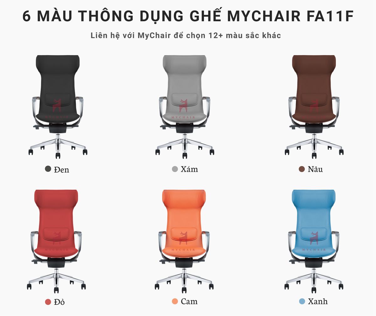 Ghế Giám Đốc Da Cao Cấp Nhập Khẩu MyChair FA11F Ghế Giám Đốc Da Cao Cấp Nhập Khẩu MyChair FA11F