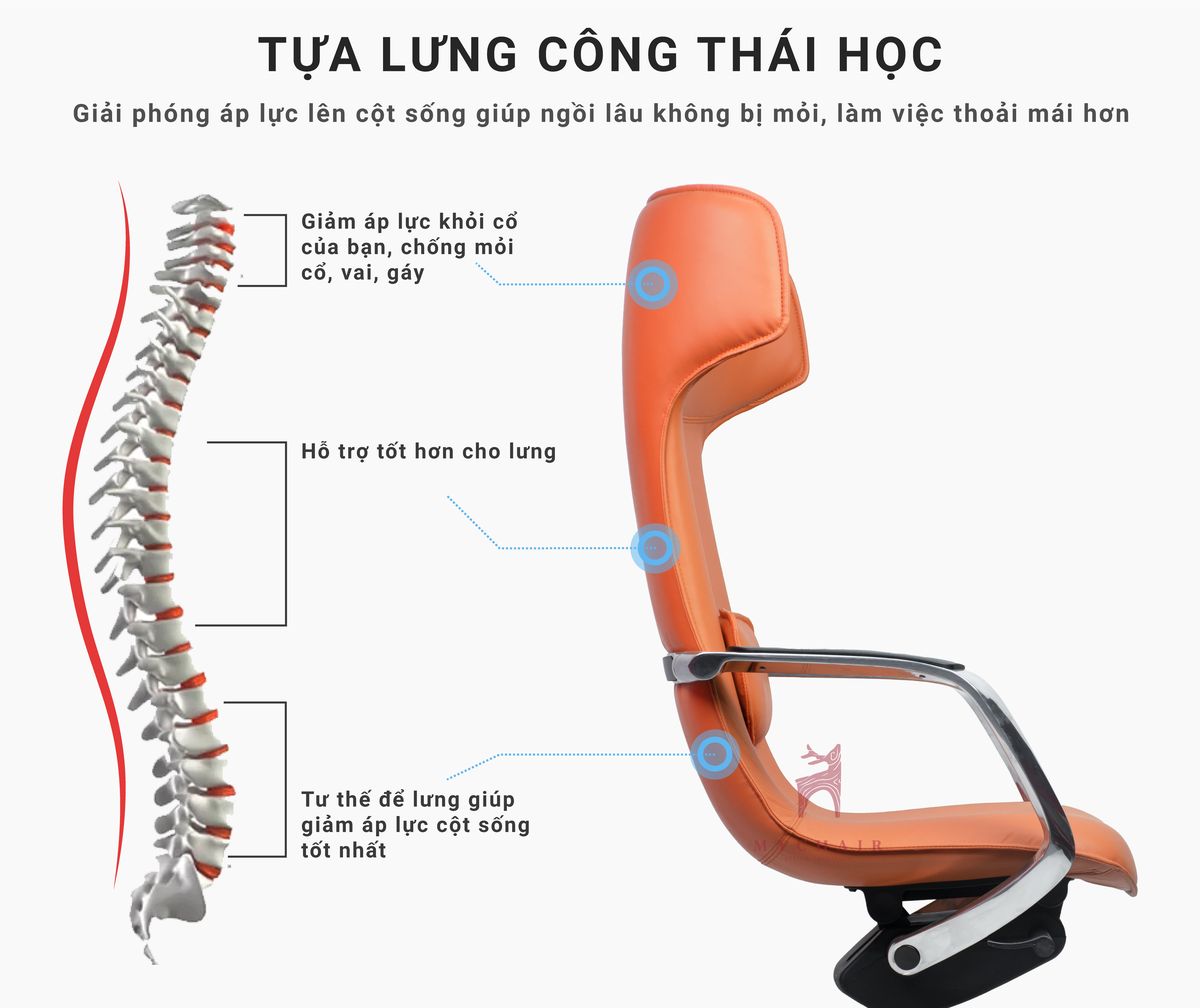 Ghế Giám Đốc Da Cao Cấp Nhập Khẩu MyChair FA11F Ghế Giám Đốc Da Cao Cấp Nhập Khẩu MyChair FA11F