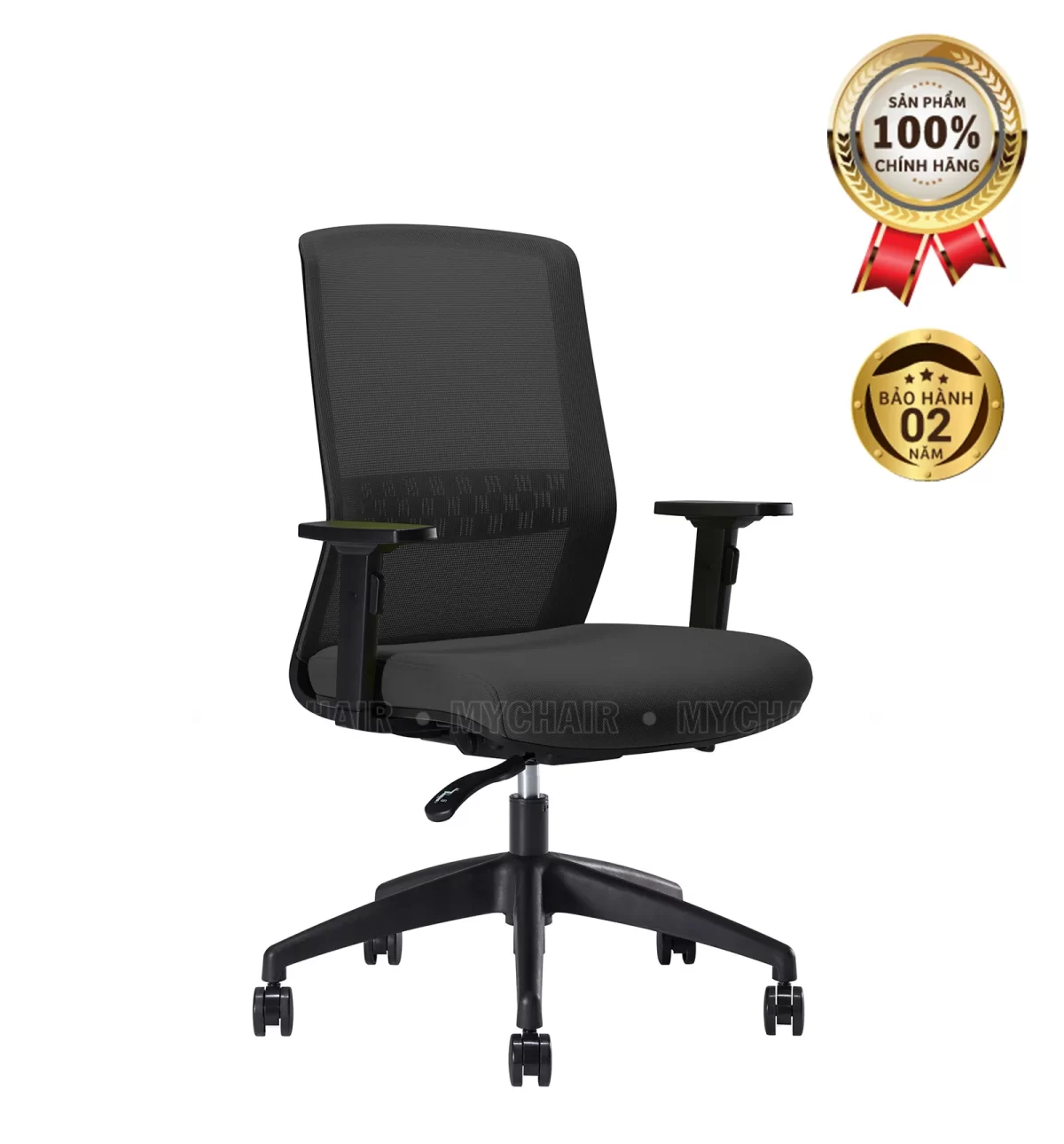 Ghế Xoay Lưới Nỉ Cao Cấp Nhập Khẩu MyChair FM126BB-2