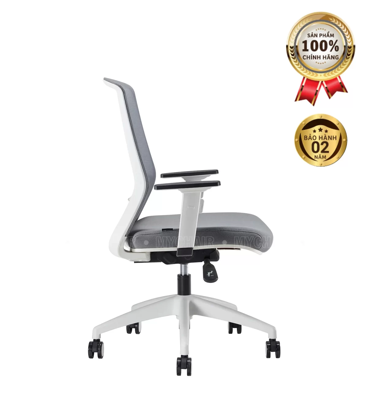 Ghế Xoay Lưới Nỉ Cao Cấp Nhập Khẩu MyChair FM126BW-2