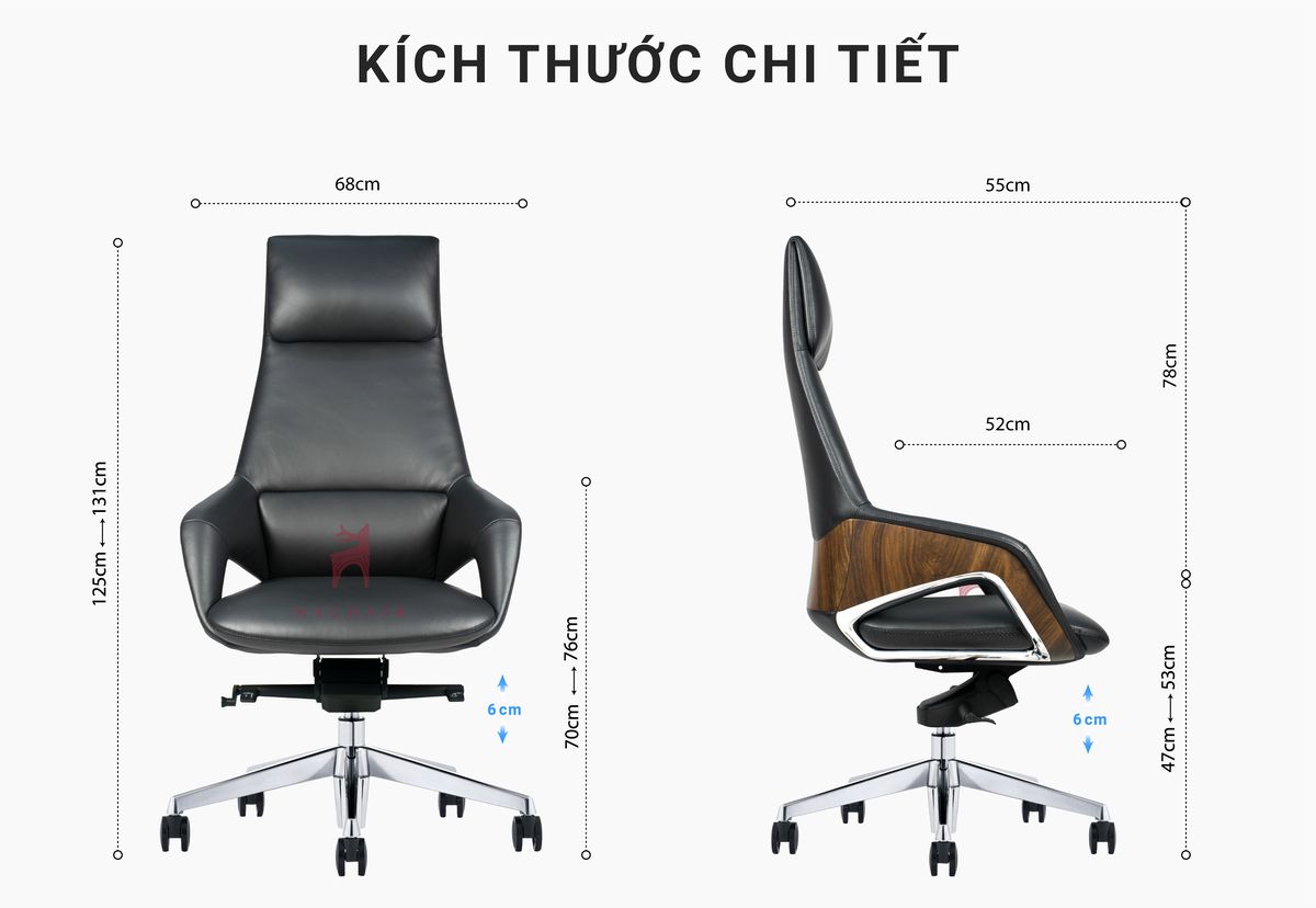 Ghế Giám Đốc Da Cao Cấp Nhập Khẩu MyChair FA013A Ghế Giám Đốc Da Cao Cấp Nhập Khẩu MyChair FA013A