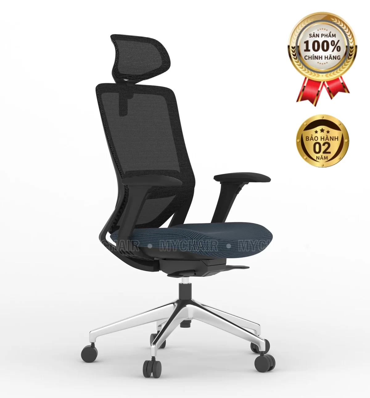 Ghế Xoay Lưới Nỉ Cao Cấp Nhập Khẩu MyChair FM48AB-1