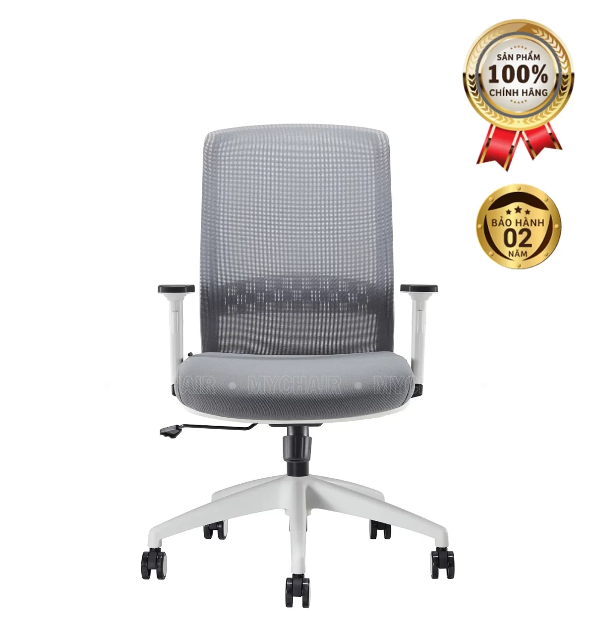 Ghế Xoay Lưới Nỉ Cao Cấp Nhập Khẩu MyChair FM126BW-1