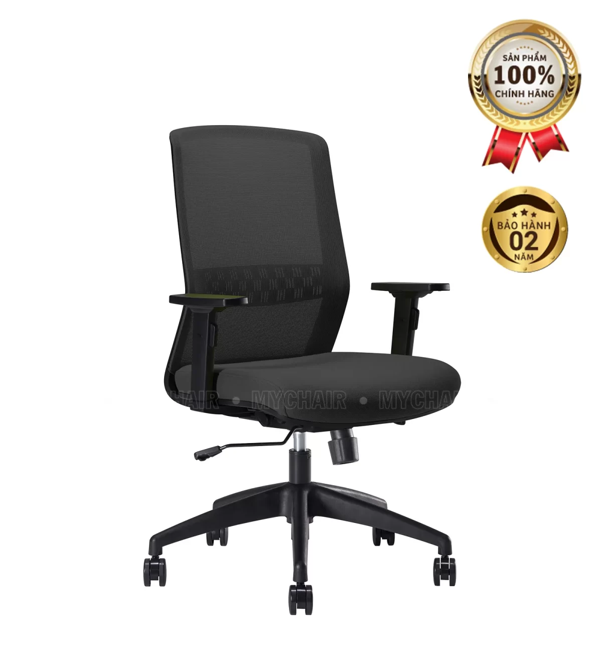 Ghế Xoay Lưới Nỉ Cao Cấp Nhập Khẩu MyChair FM126BB-1