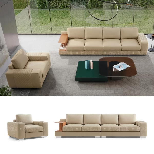 Sofa Da Cao Cấp Nhập Khẩu 4 Chỗ MyChair SF039A-4L/R