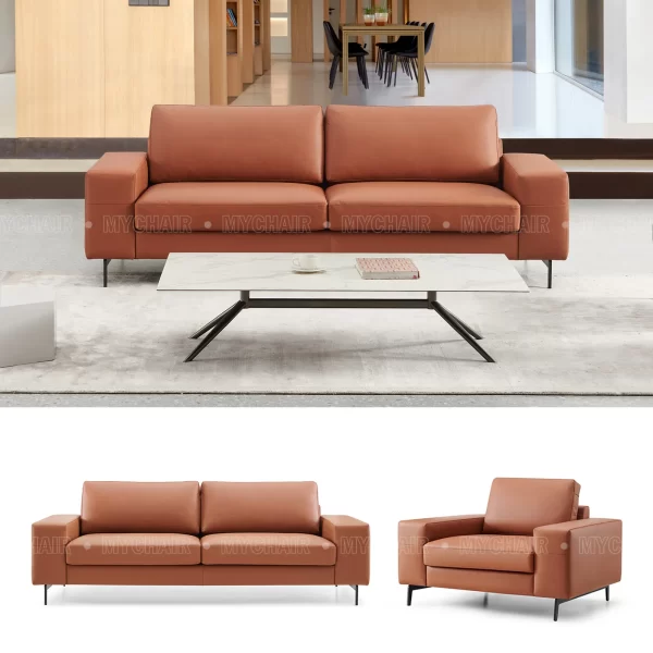 Sofa Da Cao Cấp Nhập Khẩu Đơn MyChair SF033-1