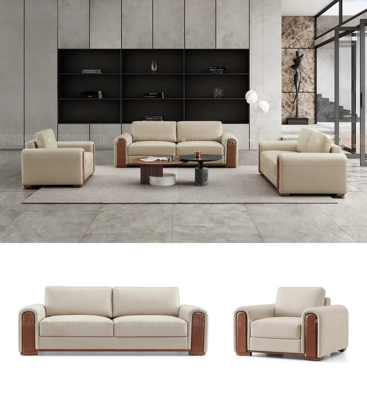 Bộ Sofa Da Cao Cấp Nhập Khẩu MyChair SF041