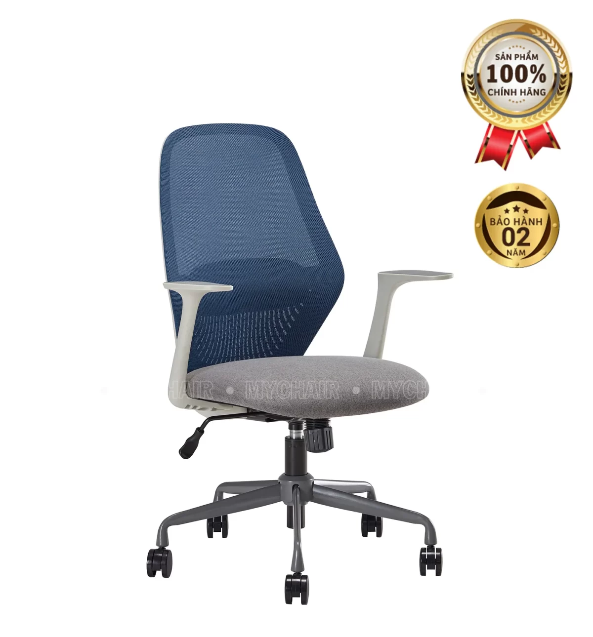 Ghế Xoay Lưới Nỉ Cao Cấp Nhập Khẩu MyChair FM113BW-1