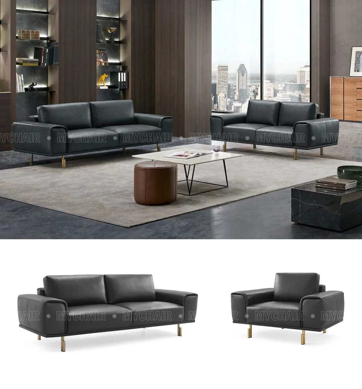 Bộ Sofa Da Cao Cấp Nhập Khẩu MyChair SF032