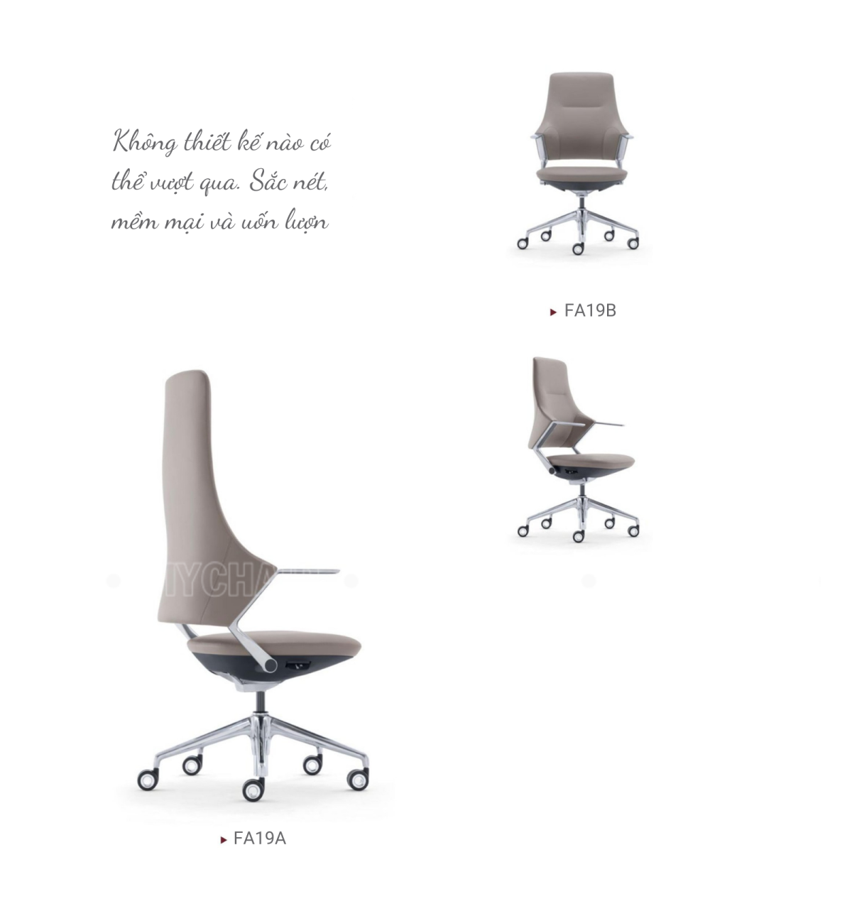 Ghế Văn Phòng Da MyChair FA19B Nhập Khẩu