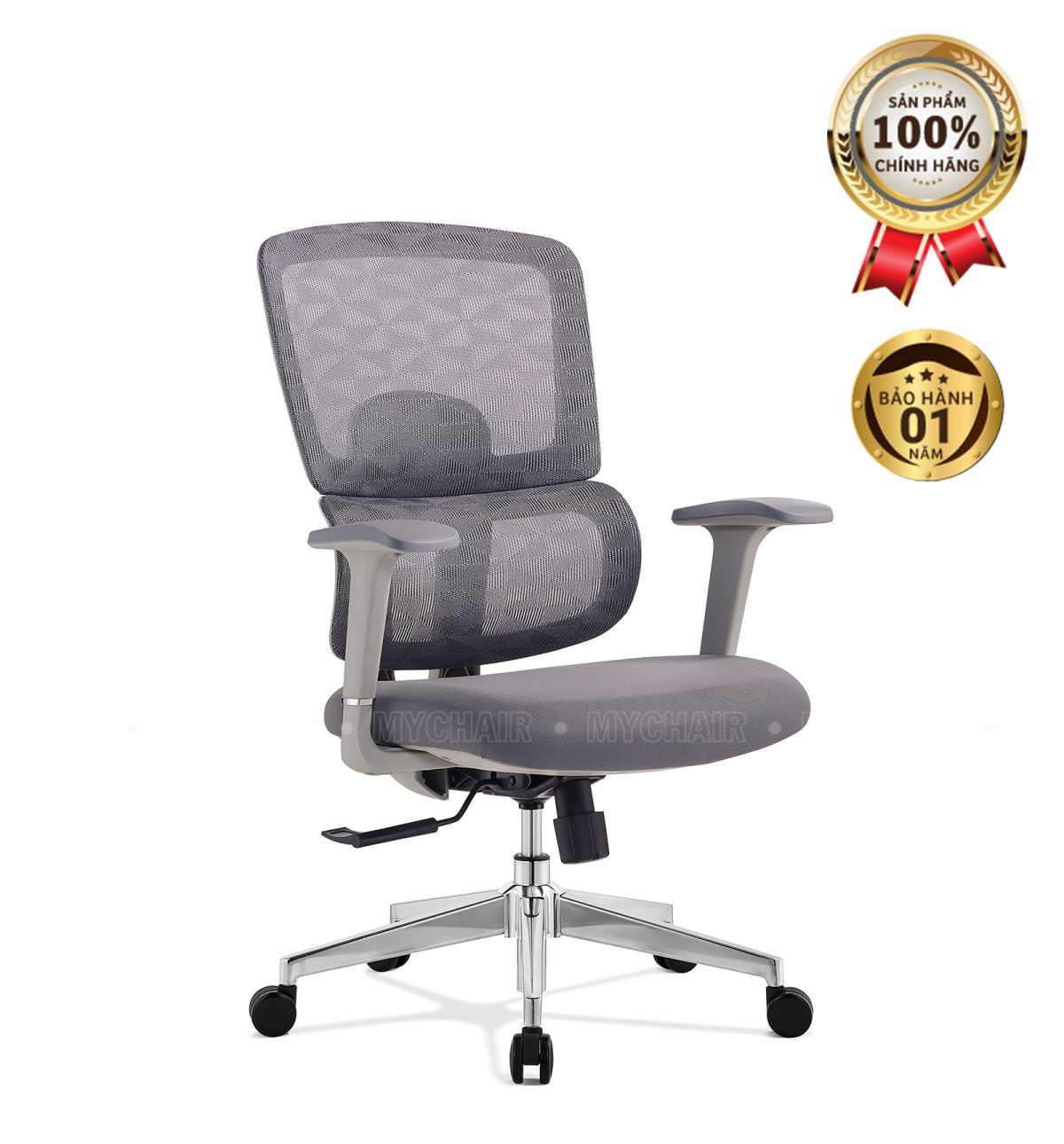 Ghế Xoay Lưới Nỉ Cao Cấp Nhập Khẩu MyChair FM609BW