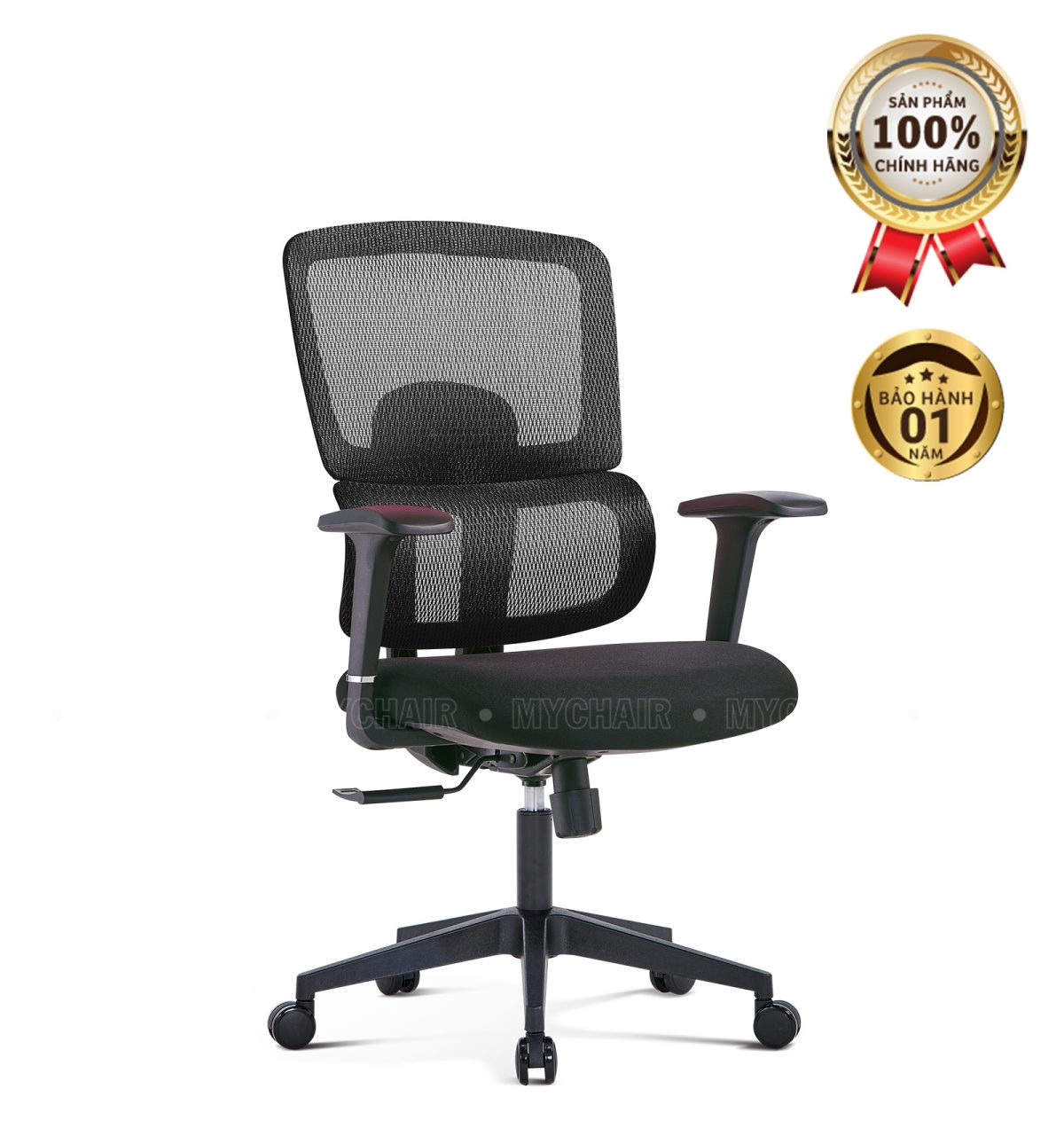 Ghế Xoay Lưới Nỉ Cao Cấp Nhập Khẩu MyChair FM609BB