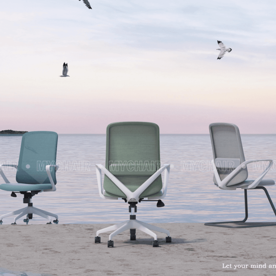 Ghế Xoay Lưới Nỉ Cao Cấp Nhập Khẩu MyChair FM204BB Ghế Xoay Lưới Nỉ Cao Cấp Nhập Khẩu MyChair FM204BB