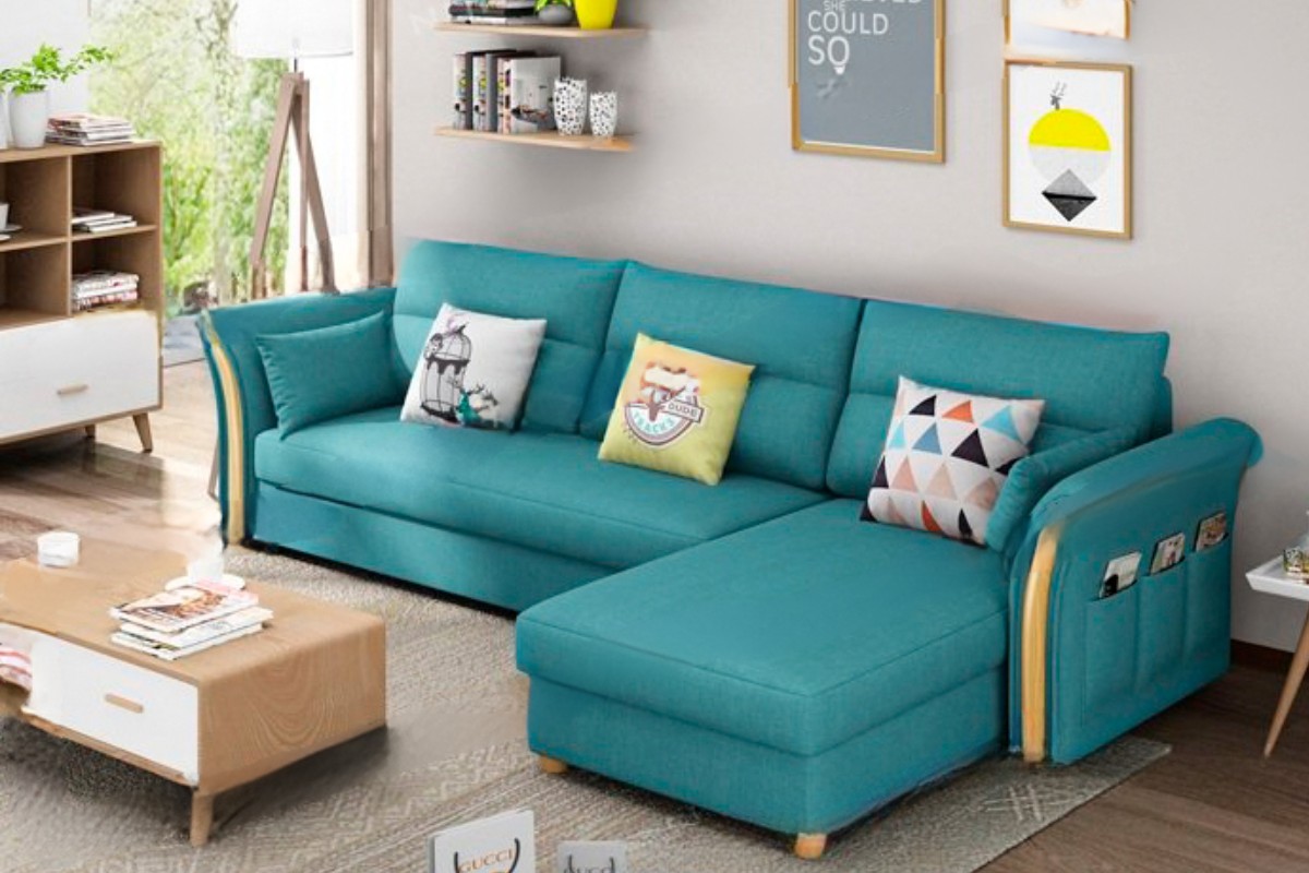 Ghế sofa đa năng chữ L 2 trong 1