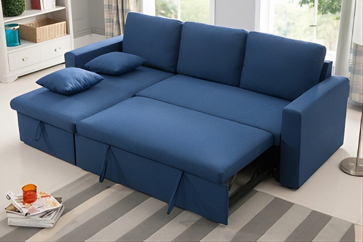 Ghế sofa 2 trong 1 đơn sắc
