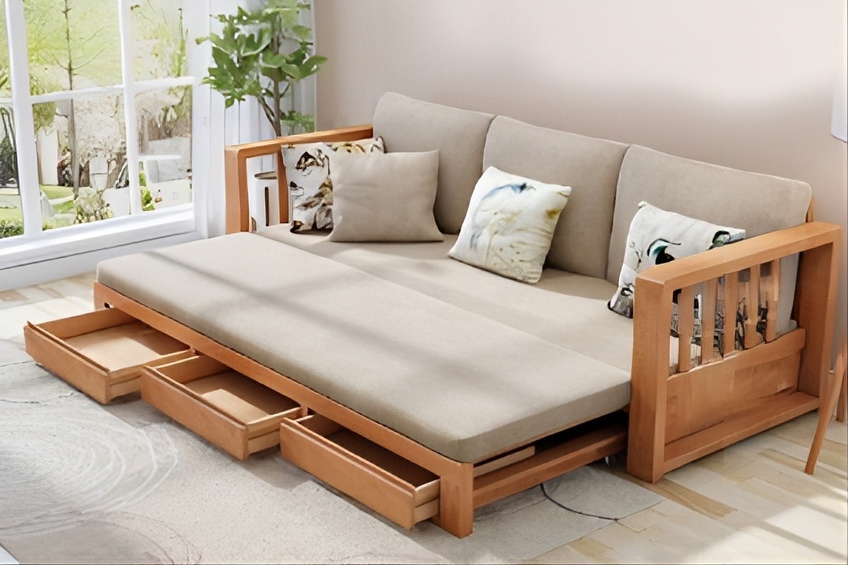 Ghế sofa giường 2 trong 1 gấp gọn