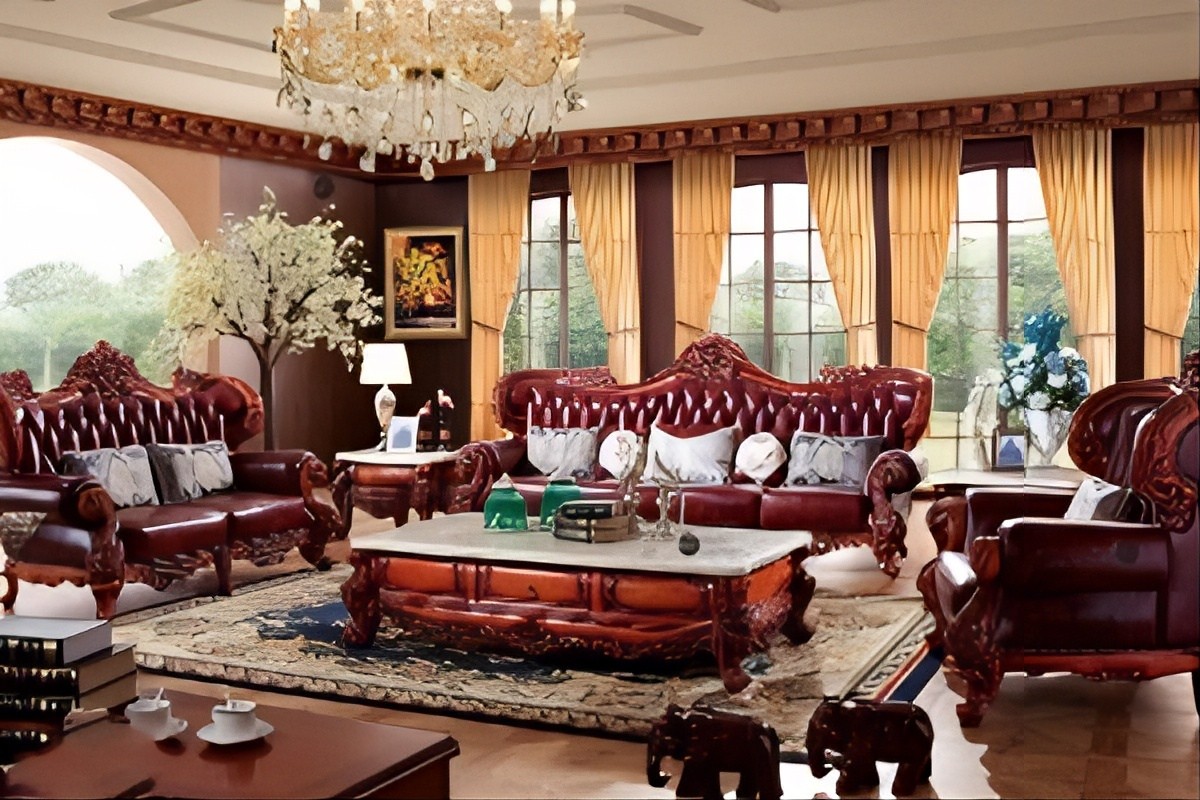 Ghế sofa hoàng gia gỗ cao cấp
