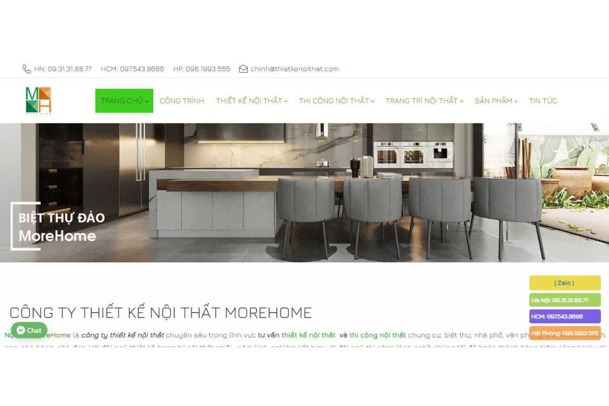 Morehome - Đơn vị thiết kế nội thất văn phòng tại Hà Nội